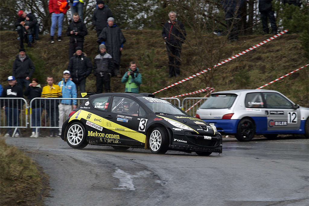 Ib Kragh og Mie Petersen var hurtigst i første heat
(Foto: DanskRallyFoto)